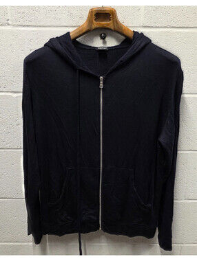 BLEUSALT Bleusalt Malibu the Unisex Zip Hoodie Navy Blue Size 3/L Soft 23*27